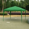 MULTIGARDEN Baštenski šator/paviljon 3×3 m, automatski rasklopiv, sa 4 bočne stranice zeleni – PAW-3X3-A-4W-GR