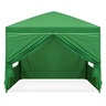 MULTIGARDEN Baštenski šator/paviljon 3×3 m, automatski rasklopiv, sa 4 bočne stranice zeleni – PAW-3X3-A-4W-GR
