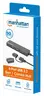 USB-C HUB 4port Manhattan 180863 3.2 G1+USB-C/5Gbps/Crni