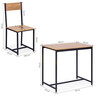 ModernHome Set za trpezariju 2 stolice + sto CZCY805077TO