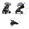 KINDERKRAFT KOLICA ZA BEBE GRANDE 2 GRAY KSGRAN02GRY0000