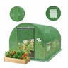 CHOMIK Baštenski plastenik za paradajz – zeleni, 200 × 77 × 168/146 cm 5507 TUN5507