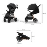 KINDERKRAFT KOLICA ZA BEBE GRANDE 2 BLACK KSGRAN02BLK0000