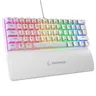 Tastatura žična gaming Rampage PLOWER K60 mehanička plavi switch bela 37254