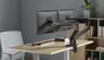Stoni nosač za 2 monitora Manhattan 17"- 45" 462587