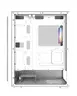 Kuciste Raidmax Vector V219 ARGB White, V219WF