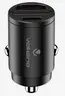 USB auto punjač Volkano Obscurix Series VK-8007-BK 30W USB-A + USB-C