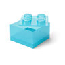 LEGO kutija za odlaganje sa poklopcem (4): Svetlucavo svetlo plava 40090802