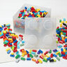 LEGO kutija za odlaganje sa poklopcem (4): Svetlucavo prozirna 40090803