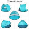 KINDER HOME Dečiji šator za igru na rasklapanje sa UV zaštitom 50+ – okrugli, lagan i sklopiv, za plažu i baštu, 150×150×90 cm GH-T-02