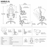 GEJMERSKA STOLICA NIMBUS-XL CRNO-SIVA GC-016
