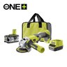 Set aku. ugaona brusilica (115mm) + punjač+ baterija 4Ah (18V ONE+™) - RYOBI R18AG-140S