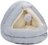 PET COMFORT Krevet za mačke sa visećom lopticom Sivo-Bež 42 × 40 × 38 cm