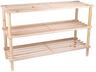 ALPINA Drveni stalak za obuću sa 3 nivoa 74 × 26 × 48,5 cm