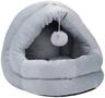 PET COMFORT Krevet za mačke sa visećom lopticom Sivi 42 × 40 × 38 cm