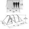 EASY CAMP Šator za tri osobe Galaxy 300