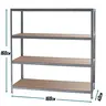SuperHome 160x160x40cm 4x175kg Metalna Montažna Polica