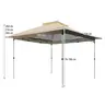 Gazebo paviljon sa mehanizmom 350x350cm Braon