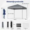 Venturo Garden 3x3m Sivi Paviljon sa mehanizmom