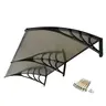 Nadstrešnica Aluminijumska 240x120cm Crna Bronza 5mm