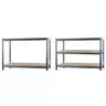Metalna montažna polica 220x100x45cm 875kg