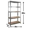 SuperHome 180x90x40cm 175Kg Metalna Montažna Polica