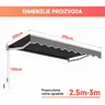 Montelux Solara 300x250cm Siva Tenda