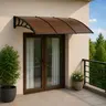Nadstrešnica Aluminijumska 300x120cm Crna Bronza 5mm
