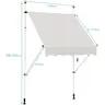 Montelux Easy 150x120cm Bež Balkonska Tenda