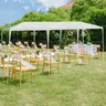 Paviljon za zabave 9x3m bez stranica Beli