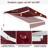 Montelux Solara 250x200cm Bordo Tenda