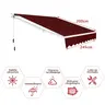 Montelux Solara 250x200cm Bordo Tenda
