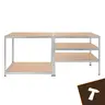 Bigstern Metalna Montažna Polica 180x100x60cm 5x200kg