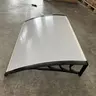 Nadstrešnica 150x100 Crna Providna 5mm Leksan