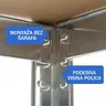 SuperHome 180x120x45cm 5x225kg Metalna Montažna Polica