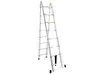 SuperStep Duple FULL Aluminijumske Teleskopske Merdevine 2,5+2,5m