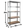 SuperHome 180x90x45cm 175Kg Metalna Montažna Polica