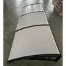 Nadstrešnica 270x100cm Crna Providna 5mm Leksan