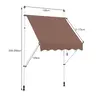 Montelux Easy 150x120cm Braon Balkonska Tenda