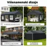 Venturo Titan 600x300cm Siva Garaža Šator Paviljon