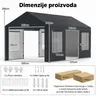 Venturo Titan 600x300cm Siva Garaža Šator Paviljon
