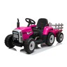 Traktor roze  sa prikolicom i daljinskim 13354