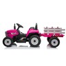 Traktor roze  sa prikolicom i daljinskim 13354