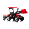 Traktor sa prikolicom i utovarivačem crveni  premium oprema 24v7a 12941