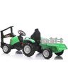 Traktor sa prikolicom i kašikom zeleni 13702
