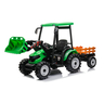 Traktor sa prikolicom i utovarivačem zeleni premium oprema 24v7a 12958