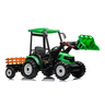 Traktor sa prikolicom i utovarivačem zeleni premium oprema 24v7a 12958