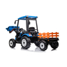 Traktor sa prikolicom i utovarivačem plavi  premium oprema 24v7a 12949
