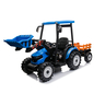 Traktor sa prikolicom i utovarivačem plavi  premium oprema 24v7a 12949
