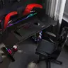 Huzaro Hero 8.7 Crni RGB Električni podesivi sto 140x70cm